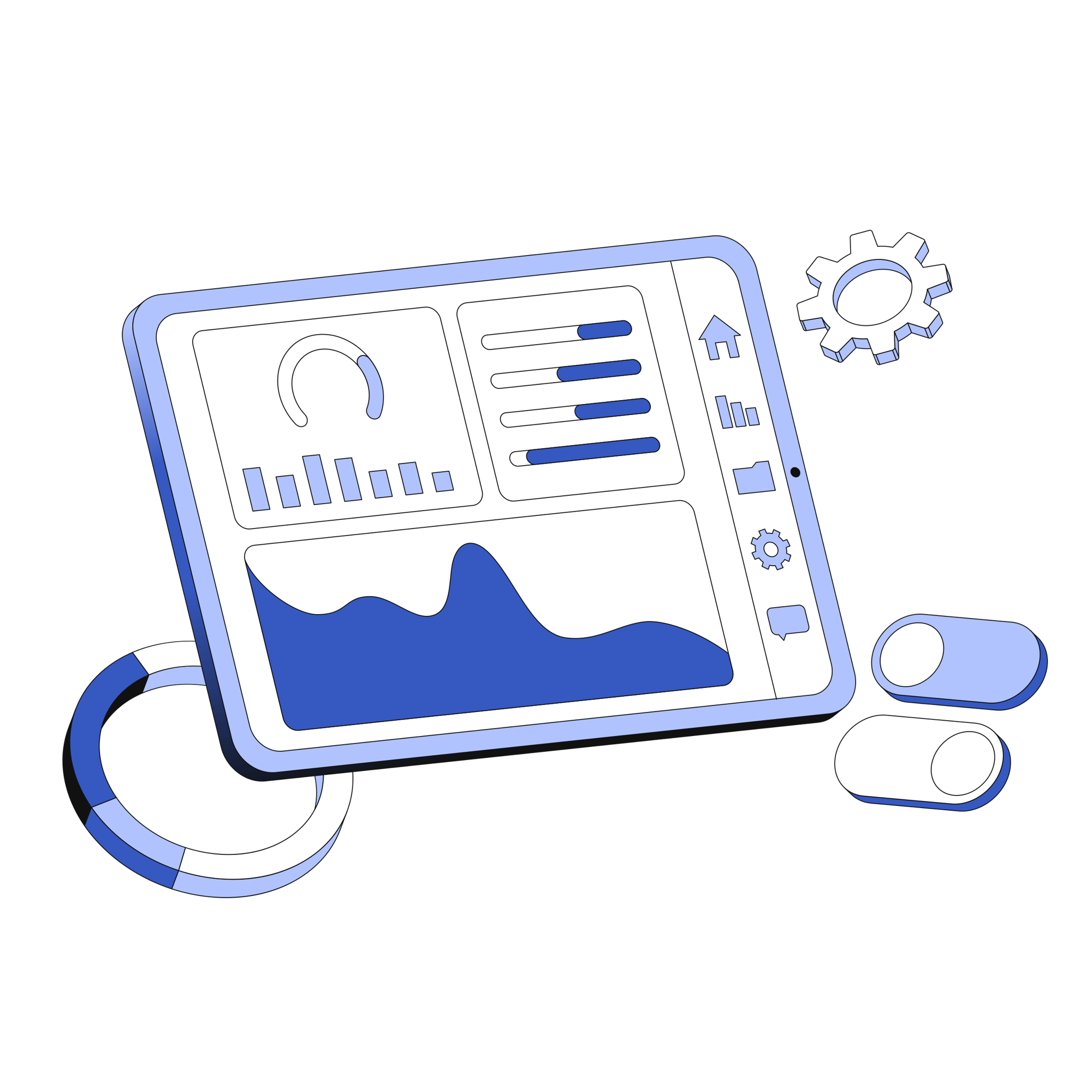 flipped tablet with data dashboard and analytics flipped tablet with data dashboard and analytics